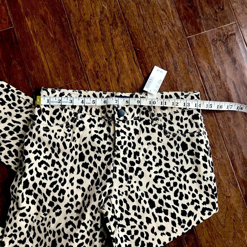 🐆The Children’s Place Girls Leopard Print Chino Pants – Size 14 | New With Tags - Picture 4 of 5
